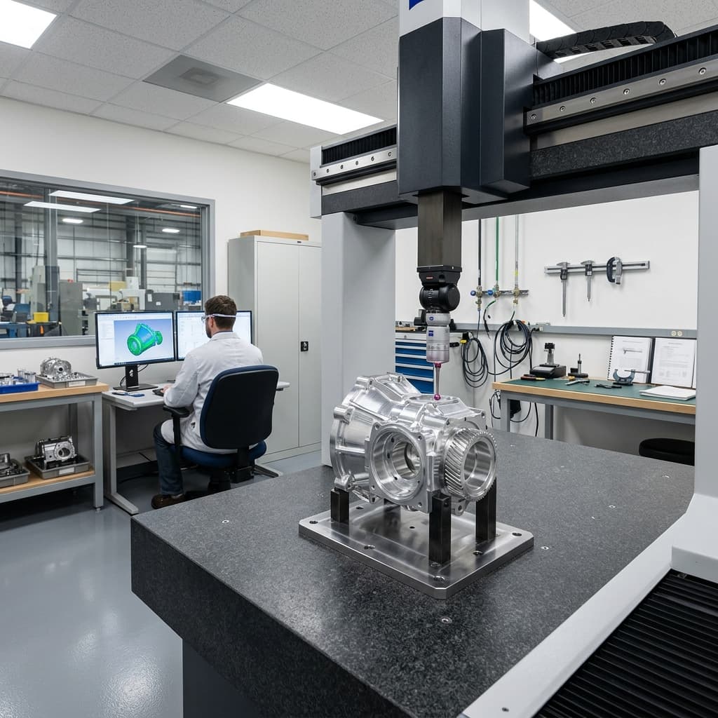 Quality inspection setup for roller screw geometry and documentation